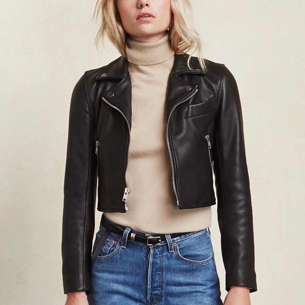 Reformation Locke Leather Jacket